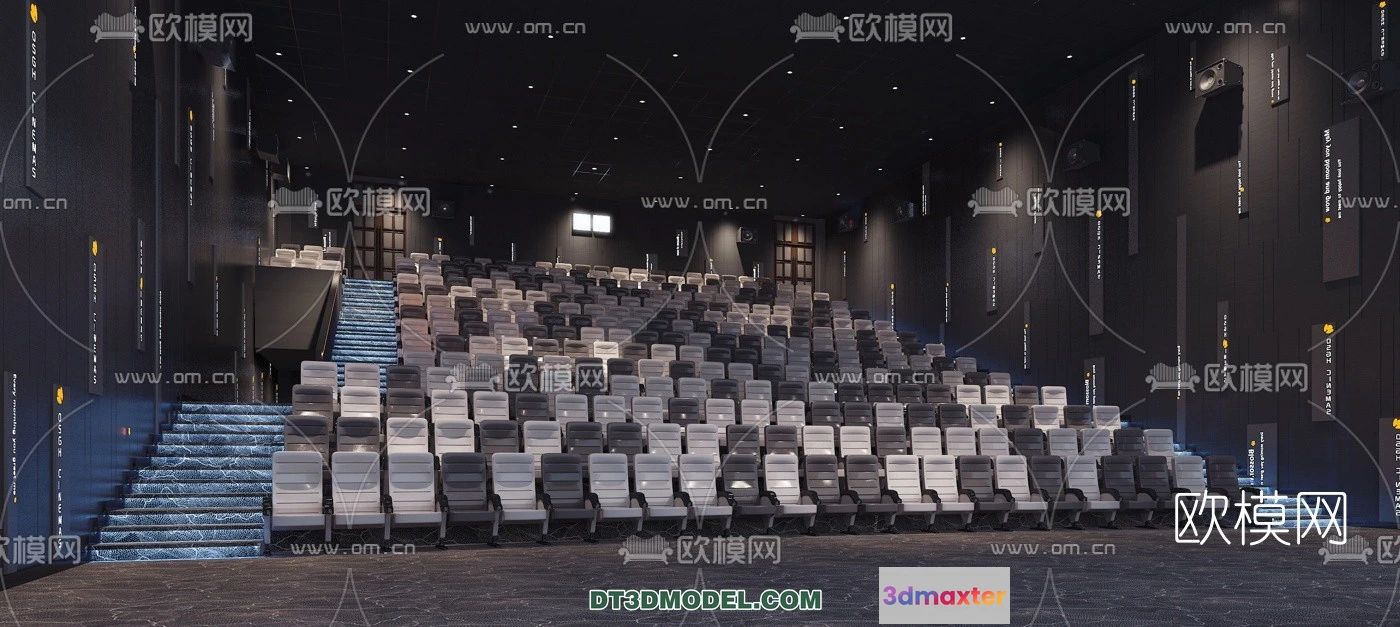 1220022 - Cinema 3D Scenes - Movie Theater 3D Models - 015