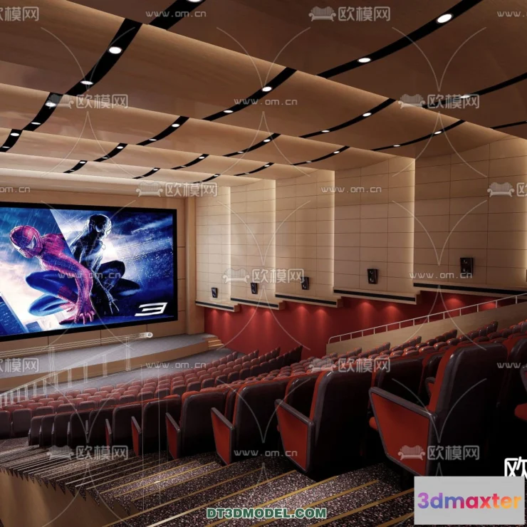 1220096 - Cinema 3D Scenes - Movie Theater 3D Models - 052