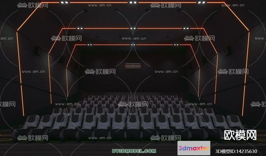 1220188 - Cinema 3D Scenes - Movie Theater 3D Models - 098