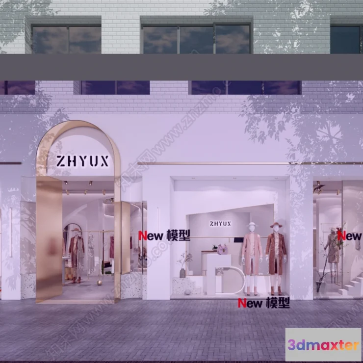 1250320 - CLOTHING STORE - VRAY  CORONA - 3D MODEL - 6284