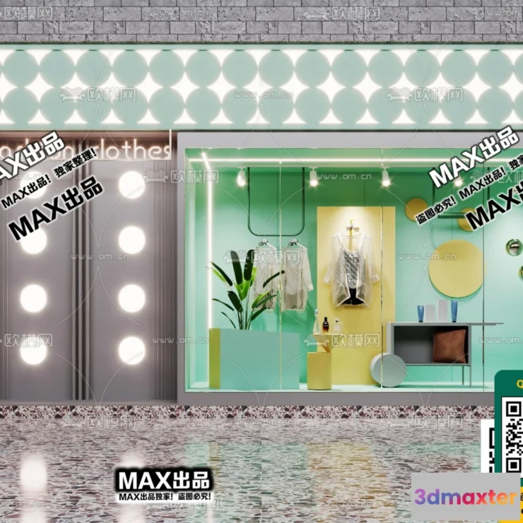 1250322 - CLOTHING STORE - VRAY  CORONA - 3D MODEL - 6285