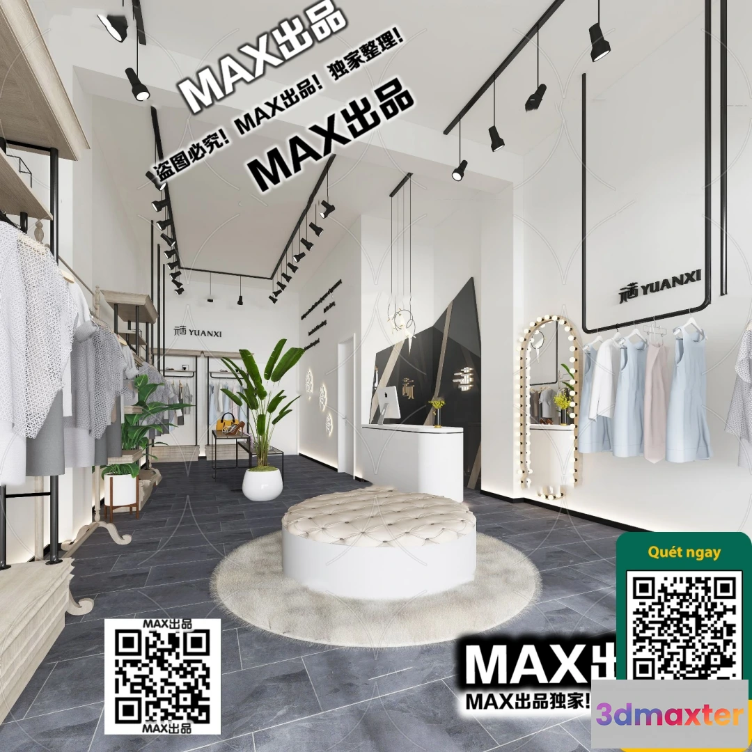 1250334 - CLOTHING STORE - VRAY  CORONA - 3D MODEL - 6291