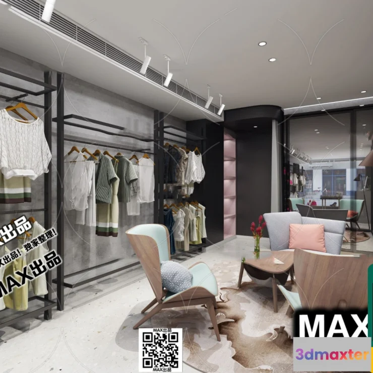 1250356 - CLOTHING STORE - VRAY  CORONA - 3D MODEL - 6302