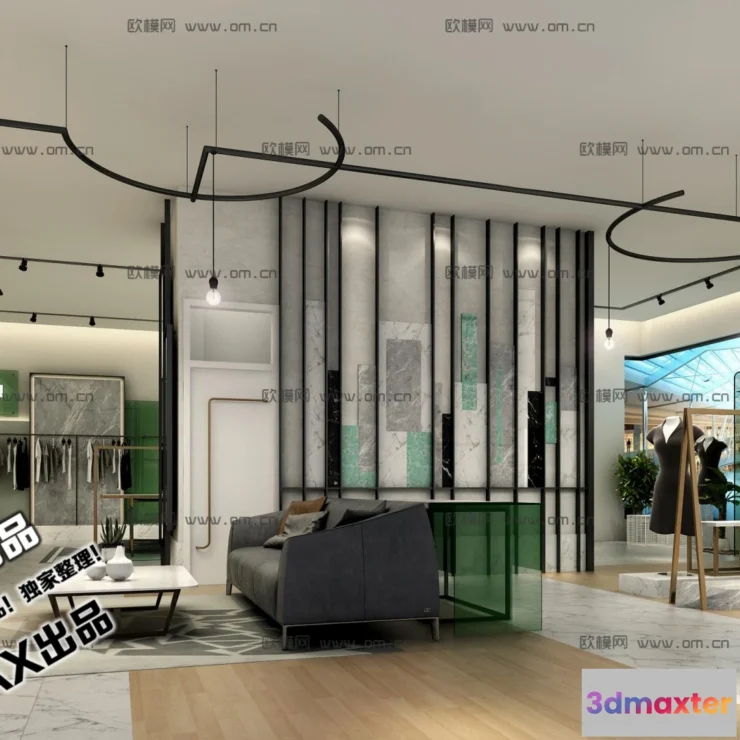 1250388 - CLOTHING STORE - VRAY  CORONA - 3D MODEL - 6318