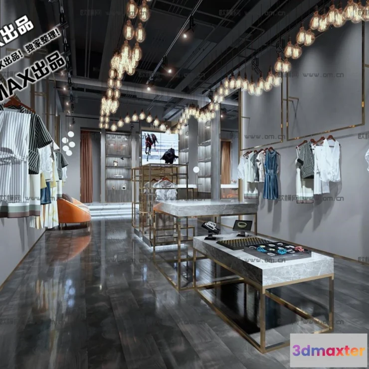 1250434 - CLOTHING STORE - VRAY  CORONA - 3D MODEL - 6341