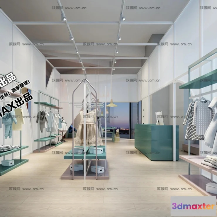 1250440 - CLOTHING STORE - VRAY  CORONA - 3D MODEL - 6344