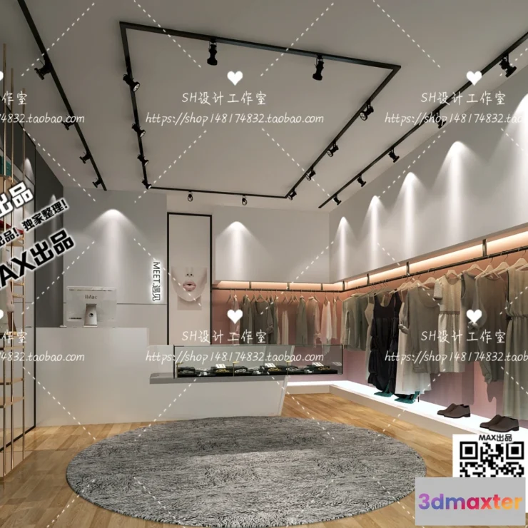 1250452 - CLOTHING STORE - VRAY  CORONA - 3D MODEL - 6350