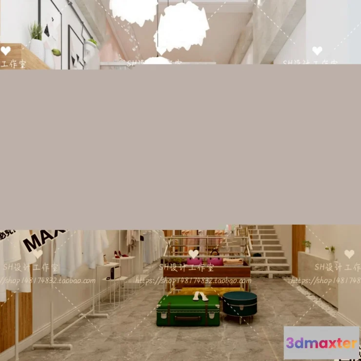 1250456 - CLOTHING STORE - VRAY  CORONA - 3D MODEL - 6352