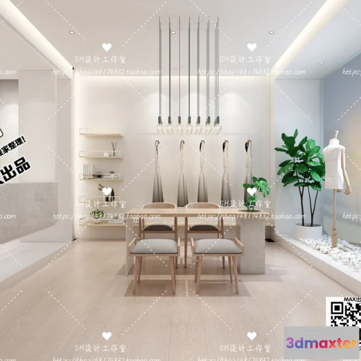 1250462 - CLOTHING STORE - VRAY  CORONA - 3D MODEL - 6355