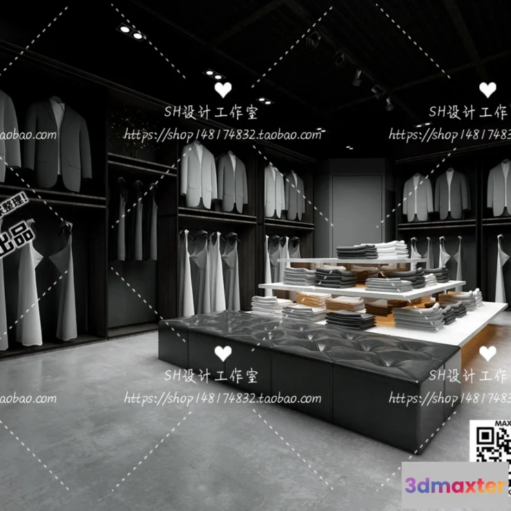 1250480 - CLOTHING STORE - VRAY  CORONA - 3D MODEL - 6364