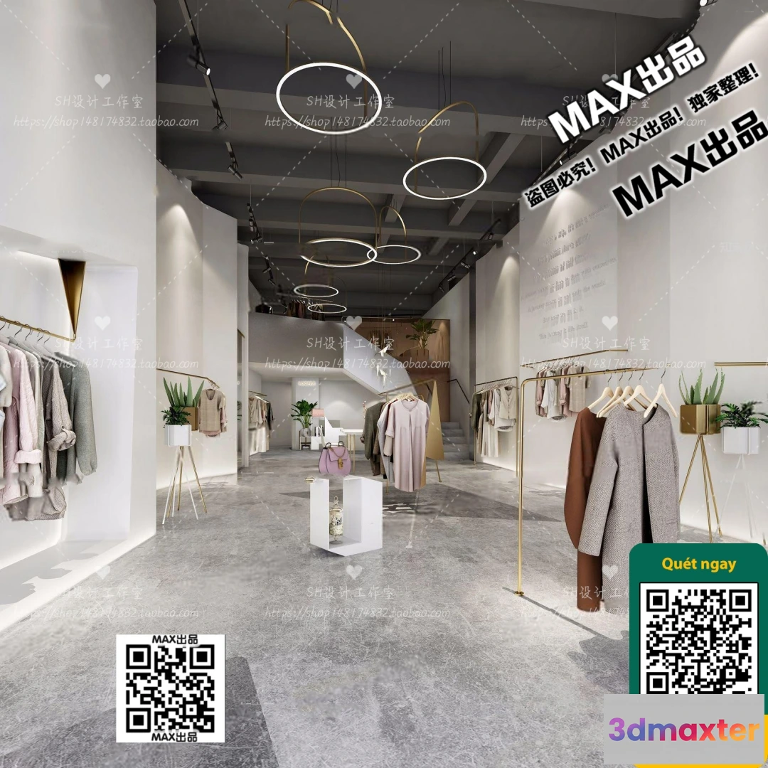 1250512 - CLOTHING STORE - VRAY  CORONA - 3D MODEL - 6380