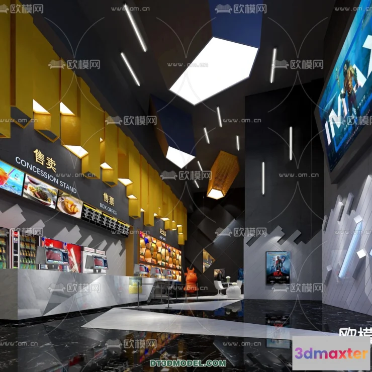 1261866 - Cinema 3D Scenes - Movie Theater 3D Models - 027