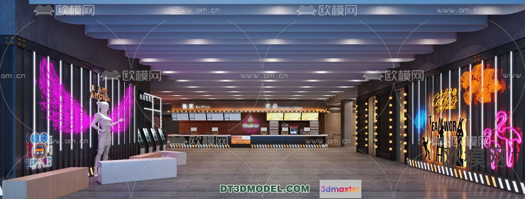 1261900 - Cinema 3D Scenes - Movie Theater 3D Models - 044