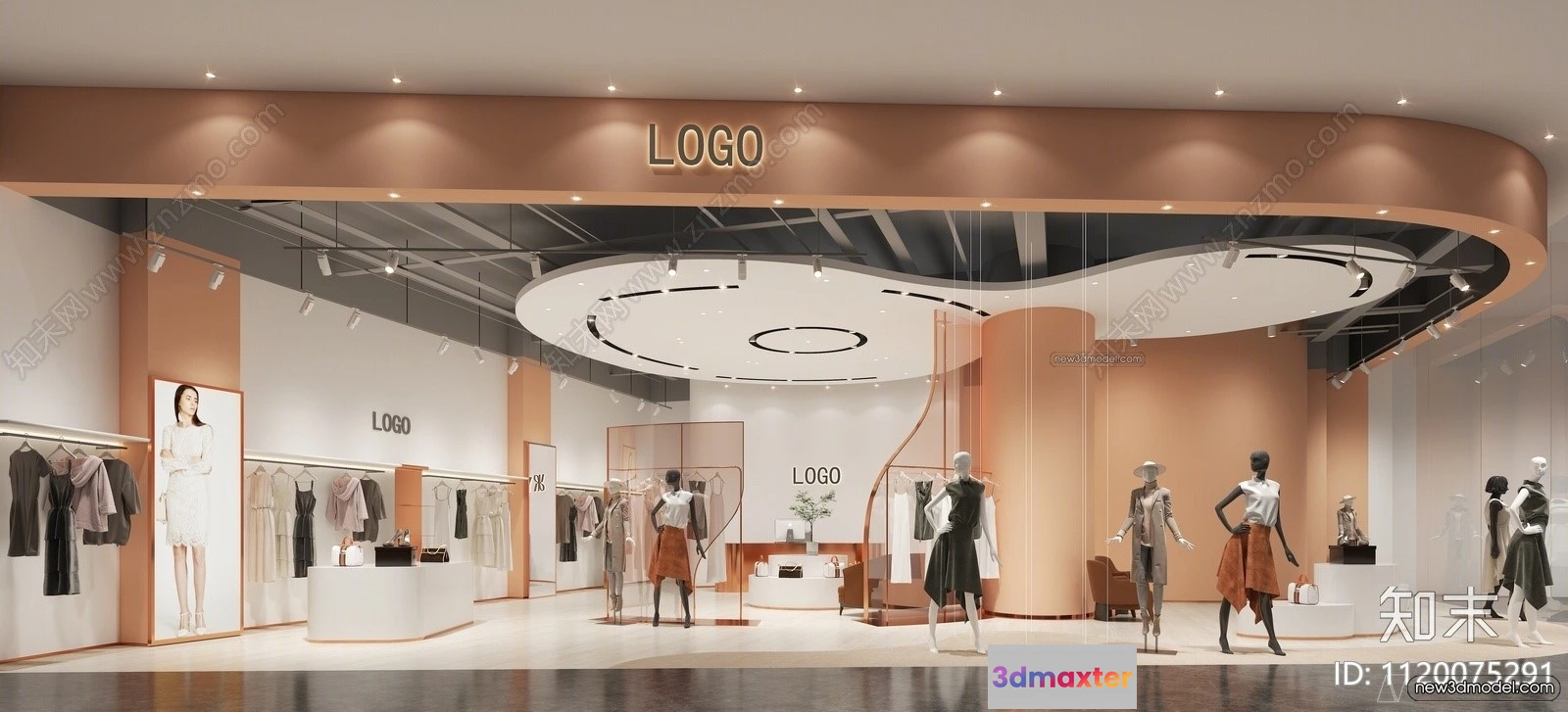 1369466 - Clothing Store - Shop - 3D Interior Scene - 3D Models - 001 3D Max