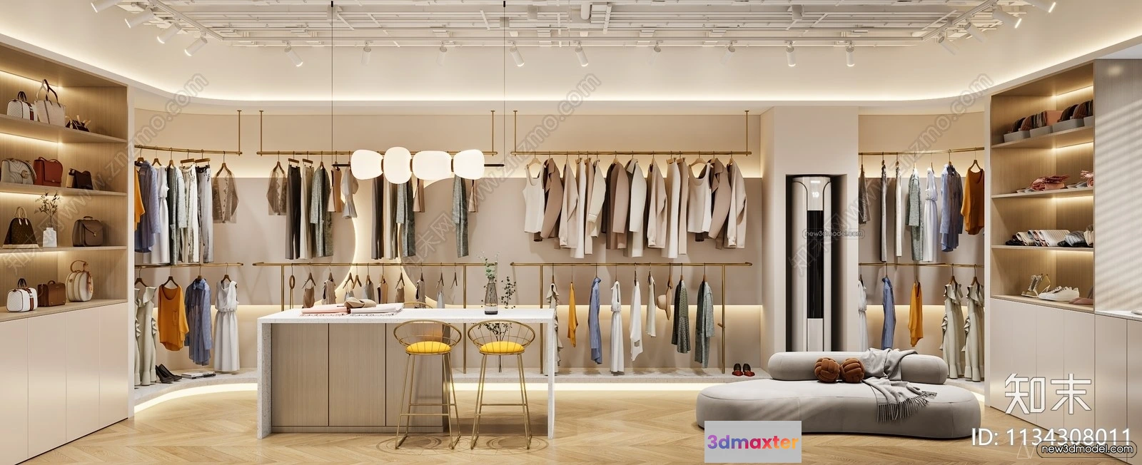 1371979 - Clothing Store - Shop - 3D Interior Scene - 3D Models - 038 3D Max