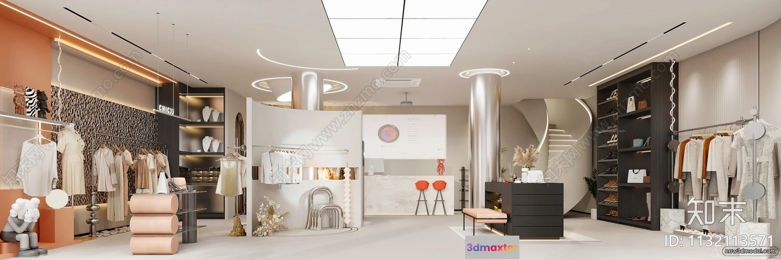 1372047 - Clothing Store - Shop - 3D Interior Scene - 3D Models - 039 3D Max