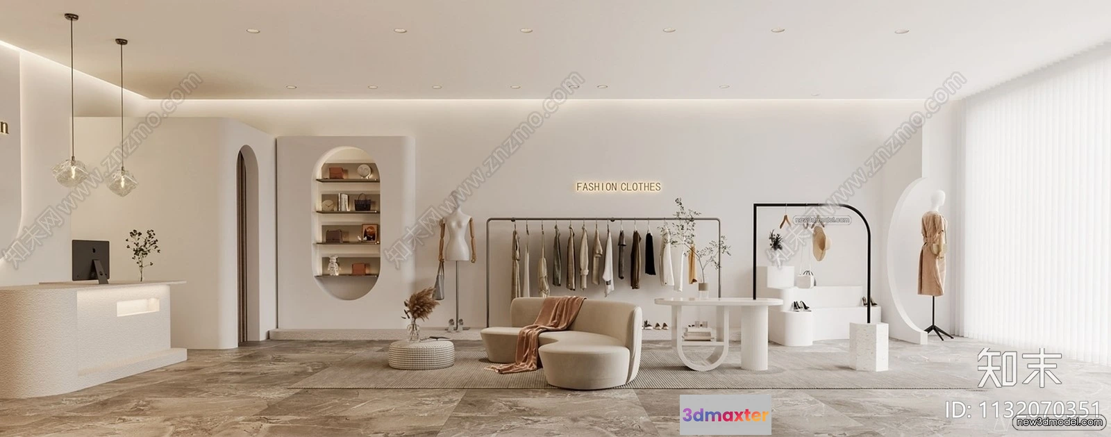 1372236 - Clothing Store - Shop - 3D Interior Scene - 3D Models - 042 3D Max