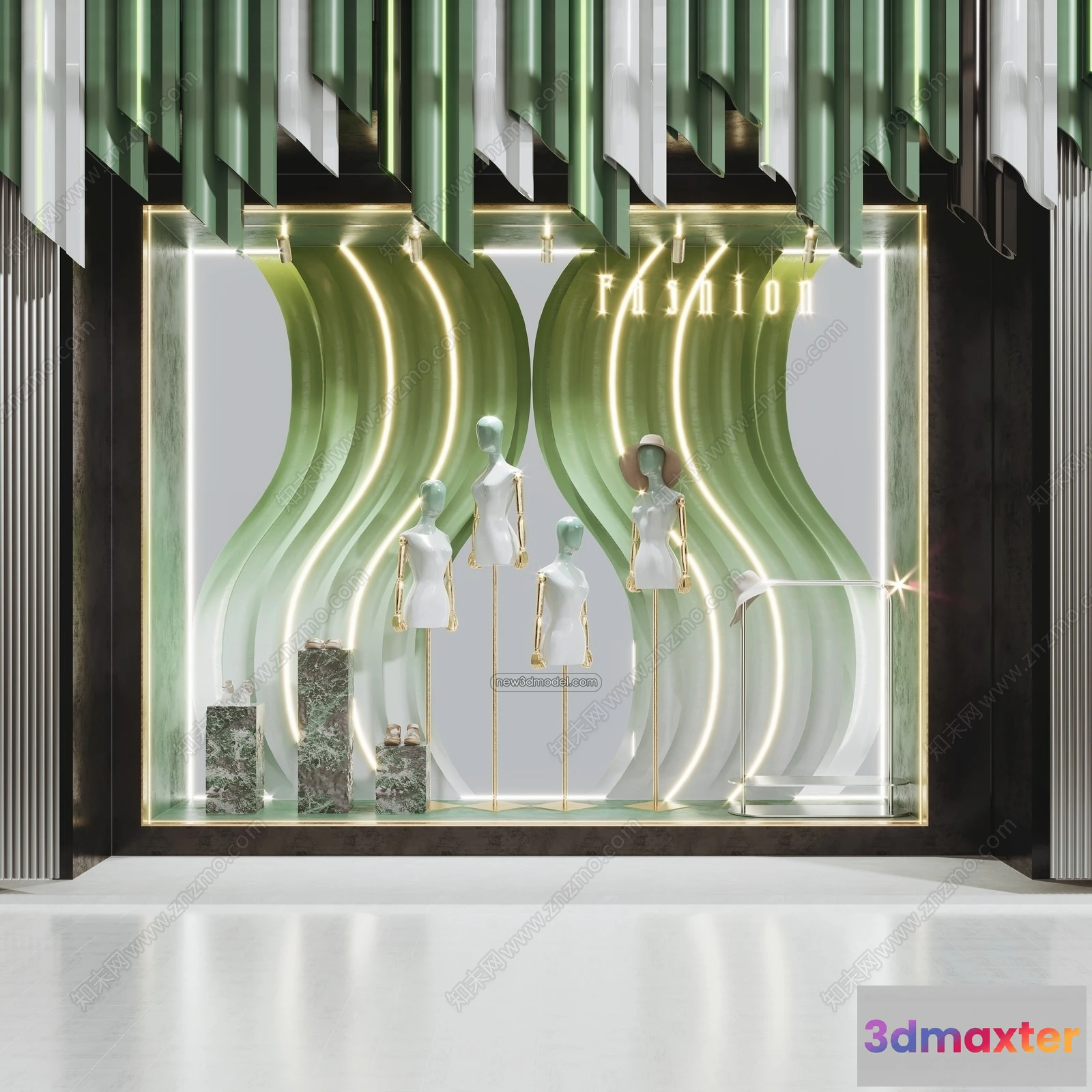 1375504 - Clothing Store - Shop - 3D Interior Scene - 3D Models - 092 3D Max