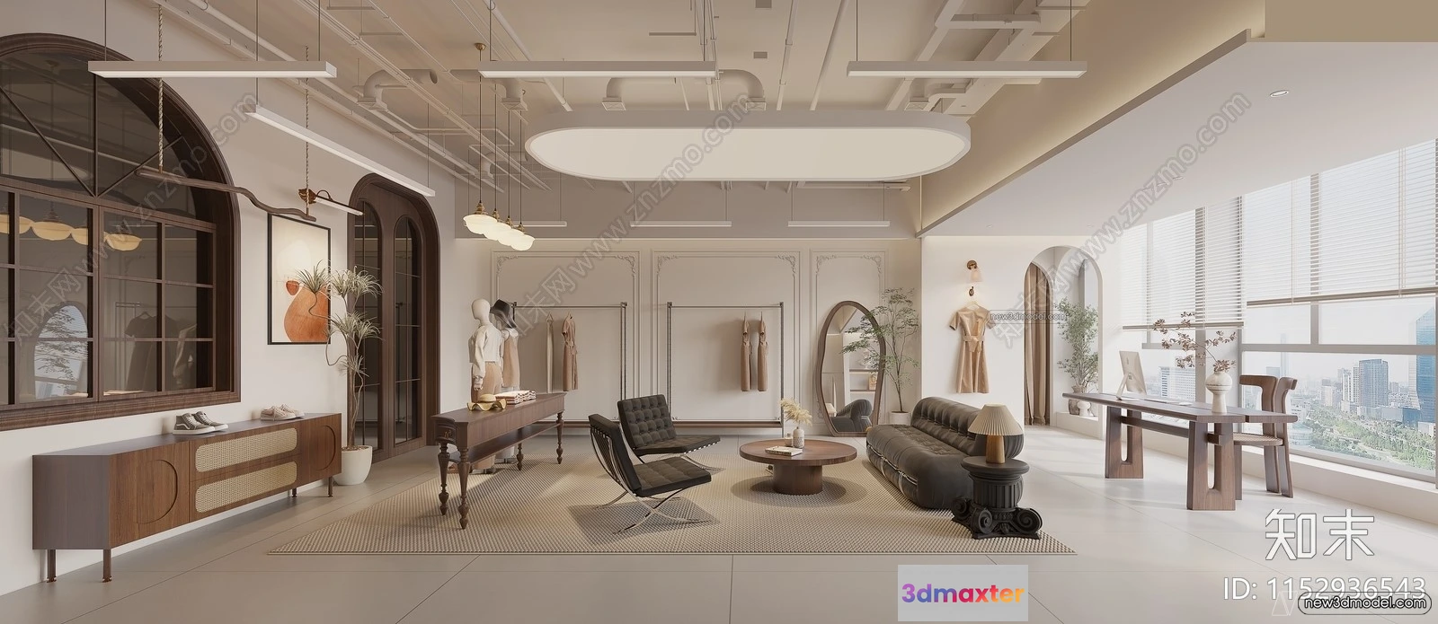 1375568 - Clothing Store - Shop - 3D Interior Scene - 3D Models - 093 3D Max