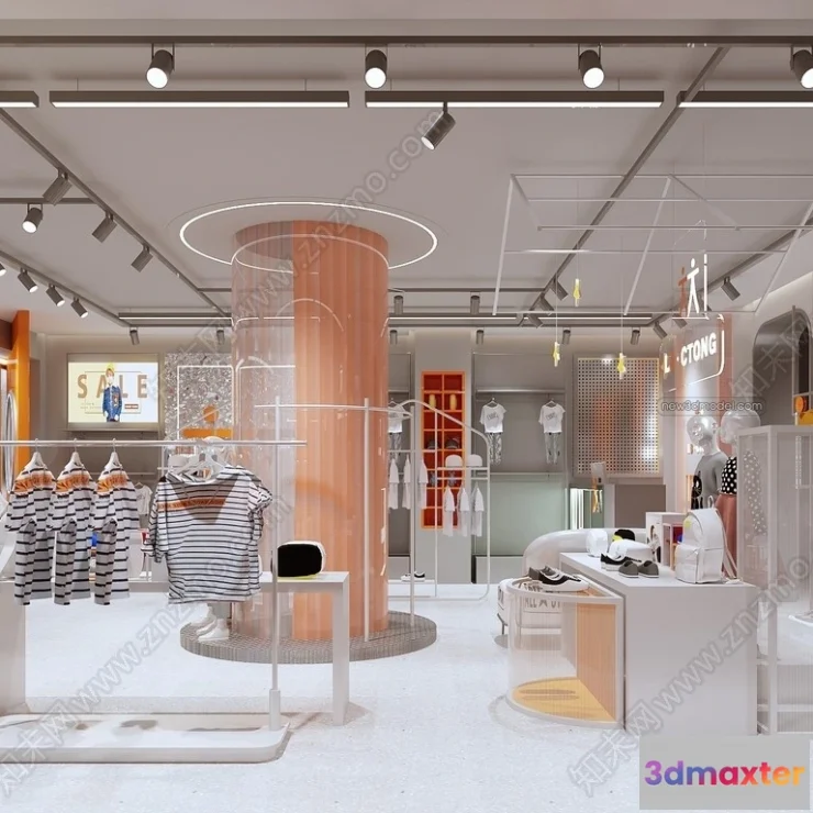 1376498 - Clothing Store - Shop - 3D Interior Scene - 3D Models - 107 3D Max