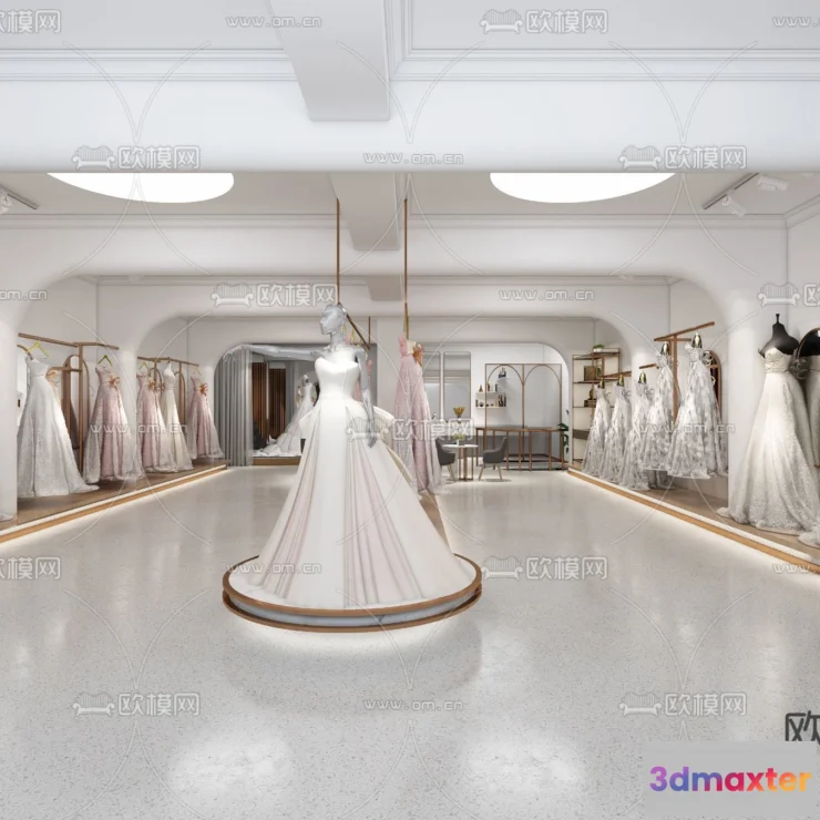 1387711 - Bridal Shop - Wedding Store - Interior Desgin 3D Scene - 059 3D Max