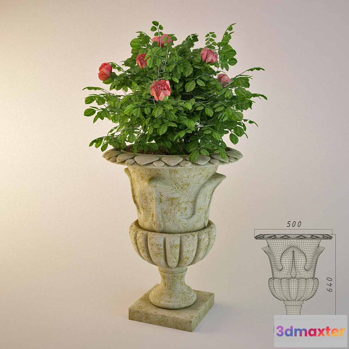 1273678 - Garden vase 3D Max