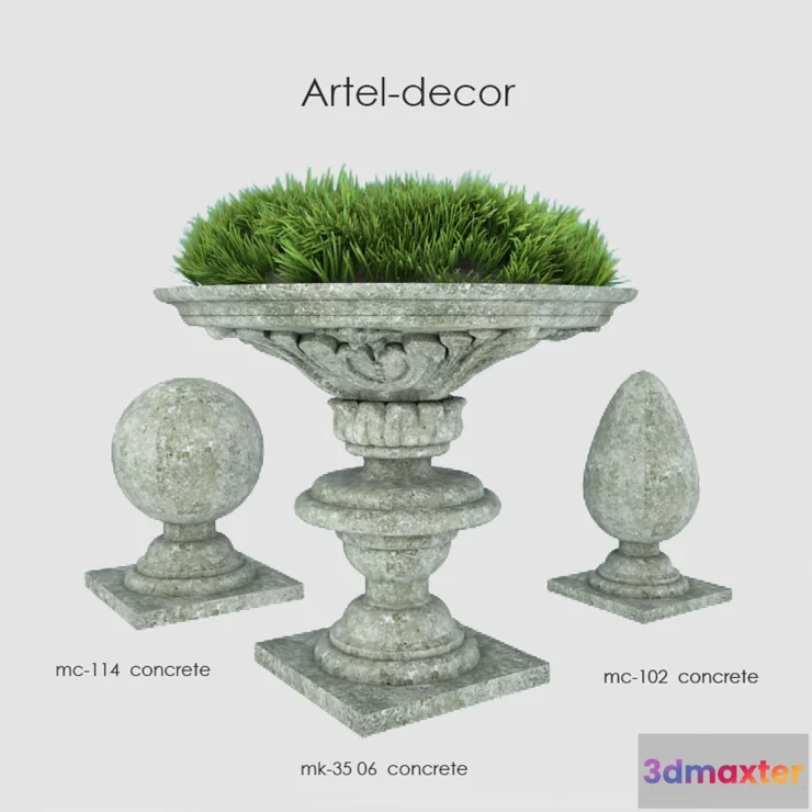 1274980 - outdoor decoretion set 3D Max