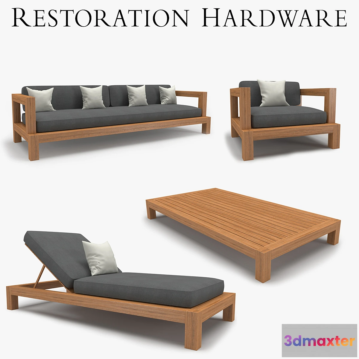 1275190 - Restoration Hardware - Cordoba Collection 3D Max