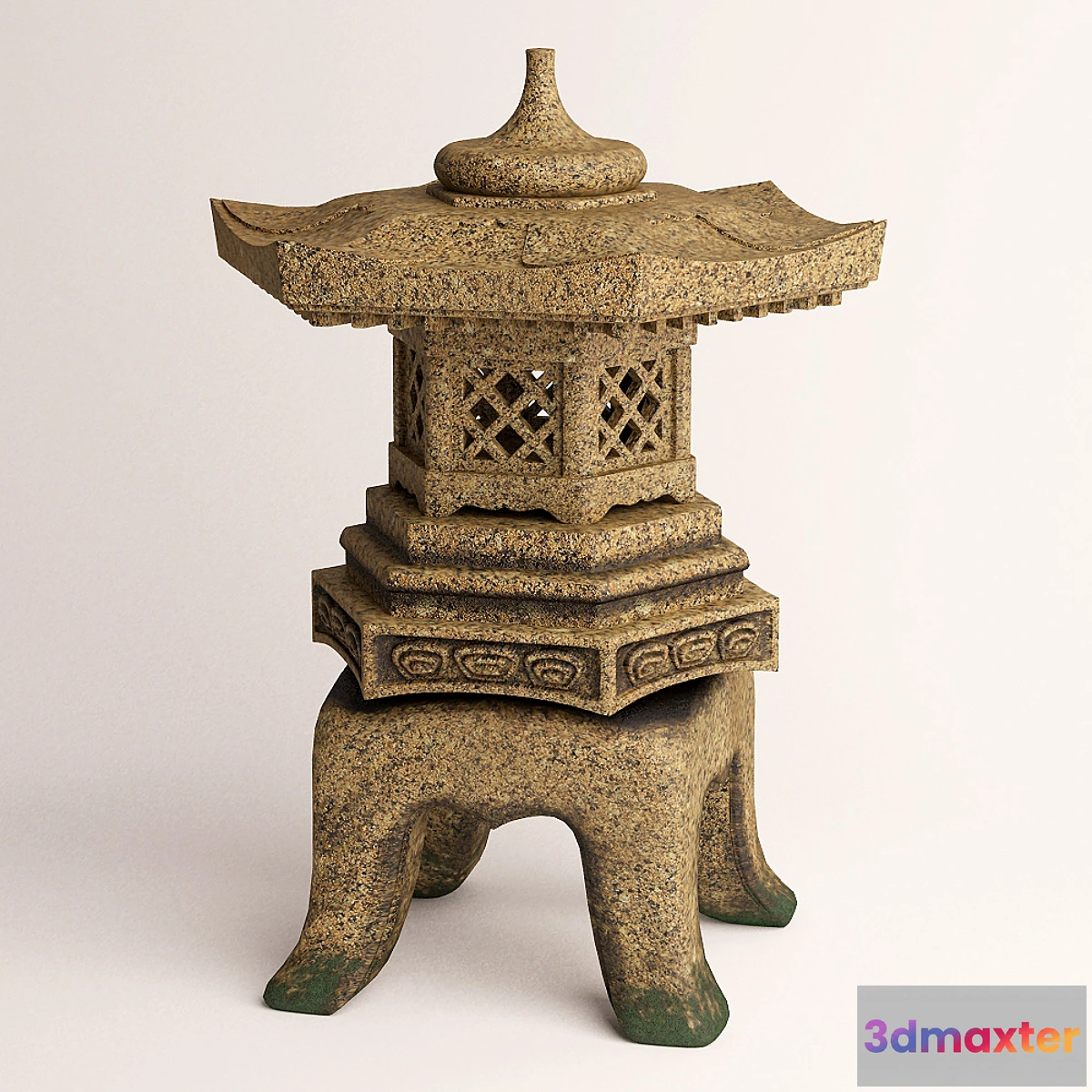 1275818 - Japanese garden lantern “Yukimi-toro” 3D Max