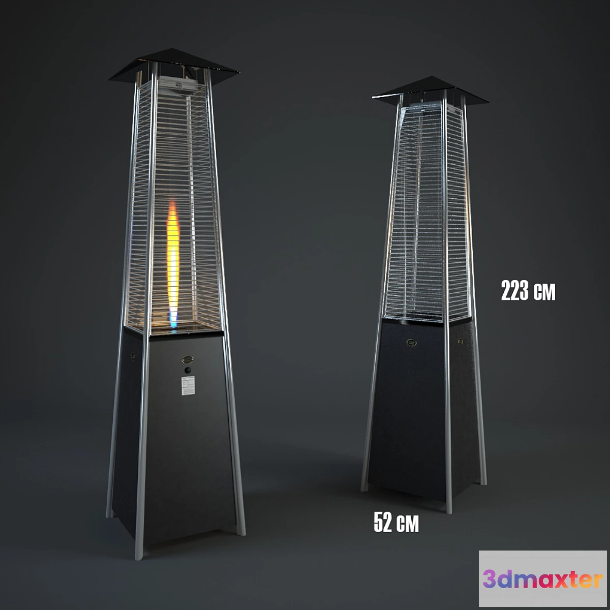 1285310 - Outdoor gas heater FlameTower 3D Max