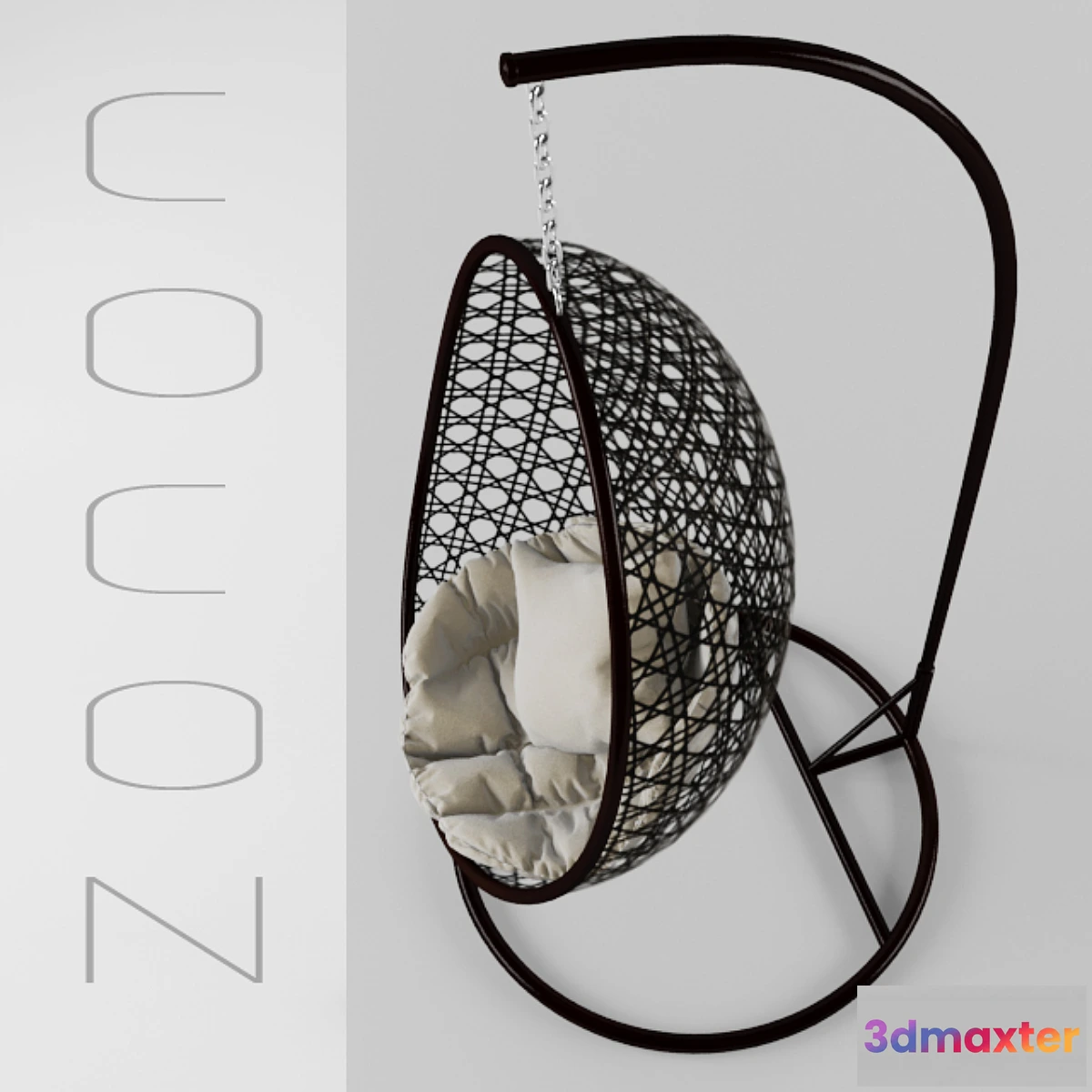 1289652 - Chair swing hanging cocoon with a pillow Boyscout (Scout) 3D Max