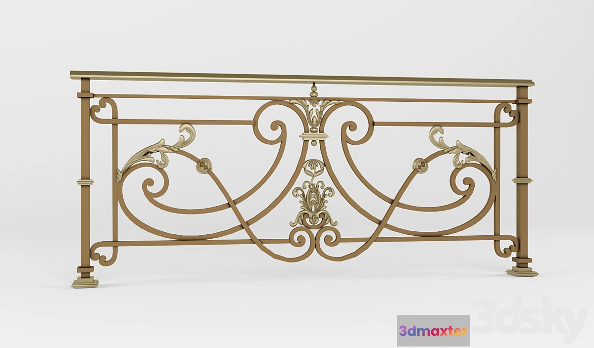1290086 - Wrought fence - No.4 3D Max