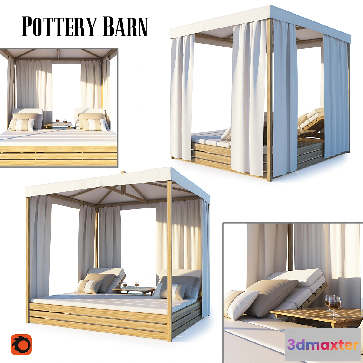 1290797 - Garden Pottery Barn 3D Max