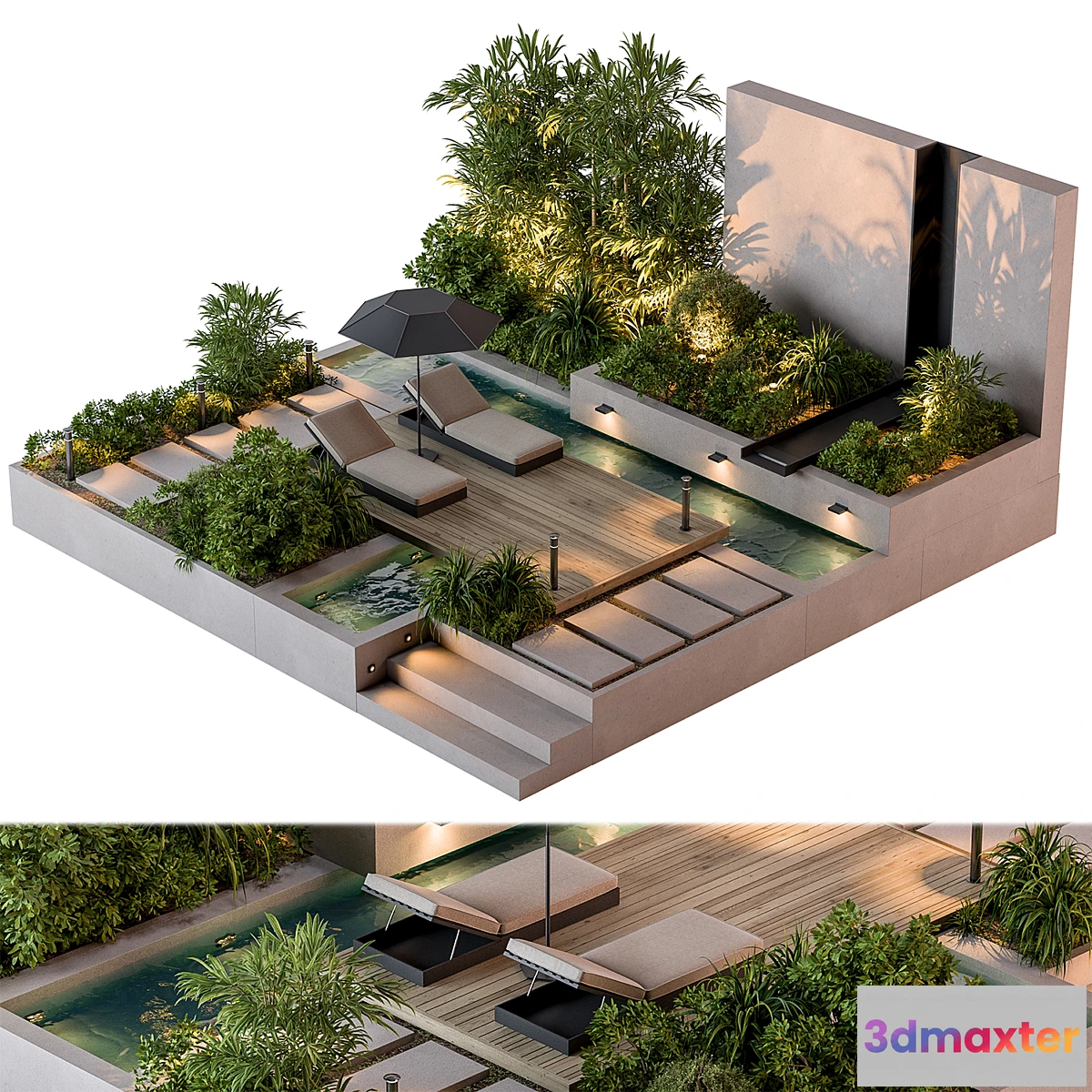 1294175 - Landscape Furniture Backyard 70 - No.2 3D Max