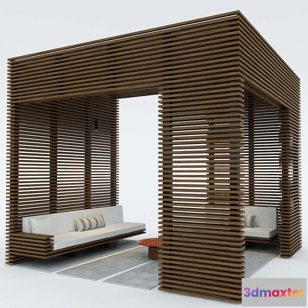 1296108 - Exterior Wooden pergola 3D Max