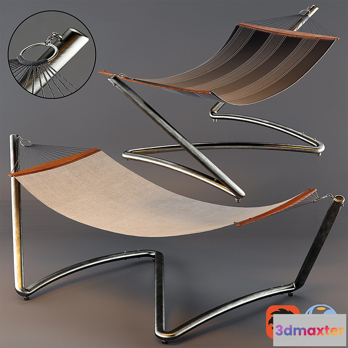 1297733 - Air lounge Hammock Tucci 3D Max