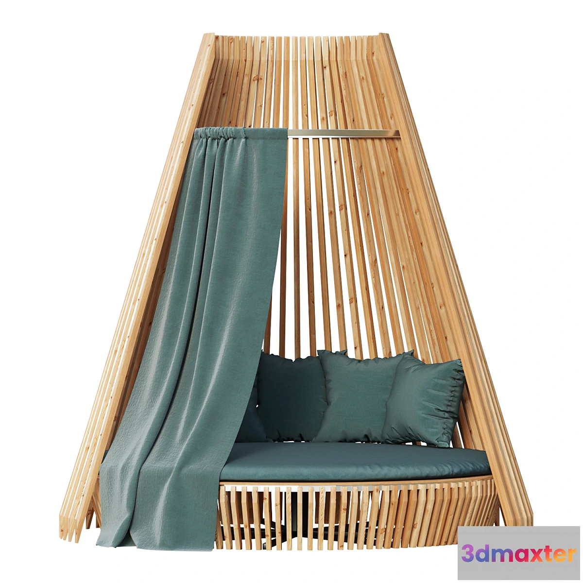 1298157 - Round lounge chair Hut Full Set_Ethimo 3D Max