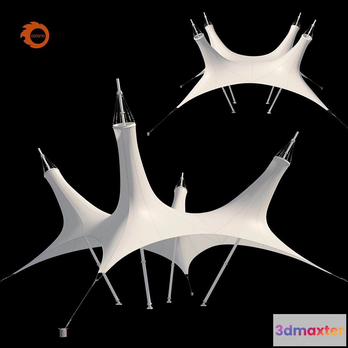 1302585 - Awning construction 3D Max