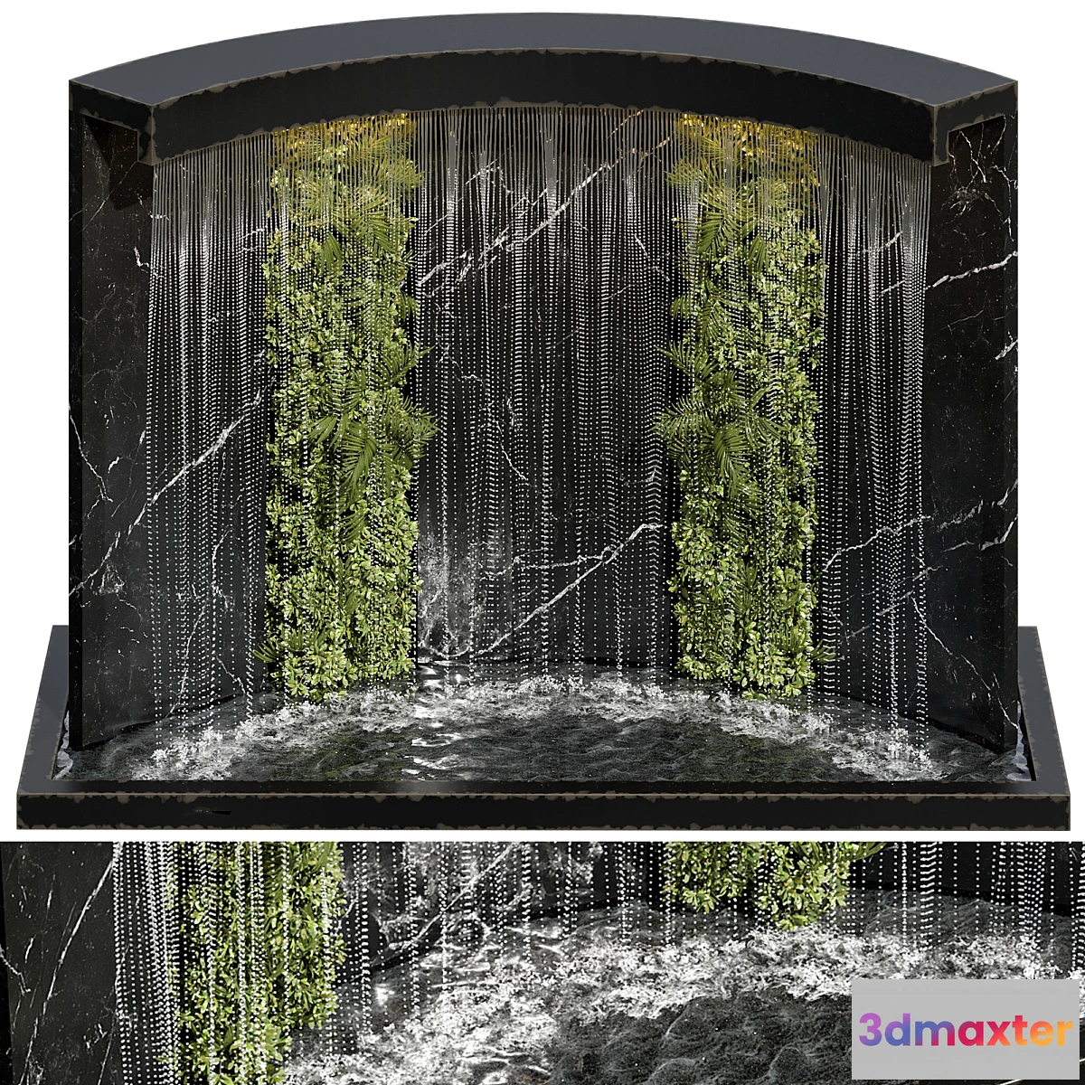 1305632 - Waterfall fountains cascade 24 3D Max