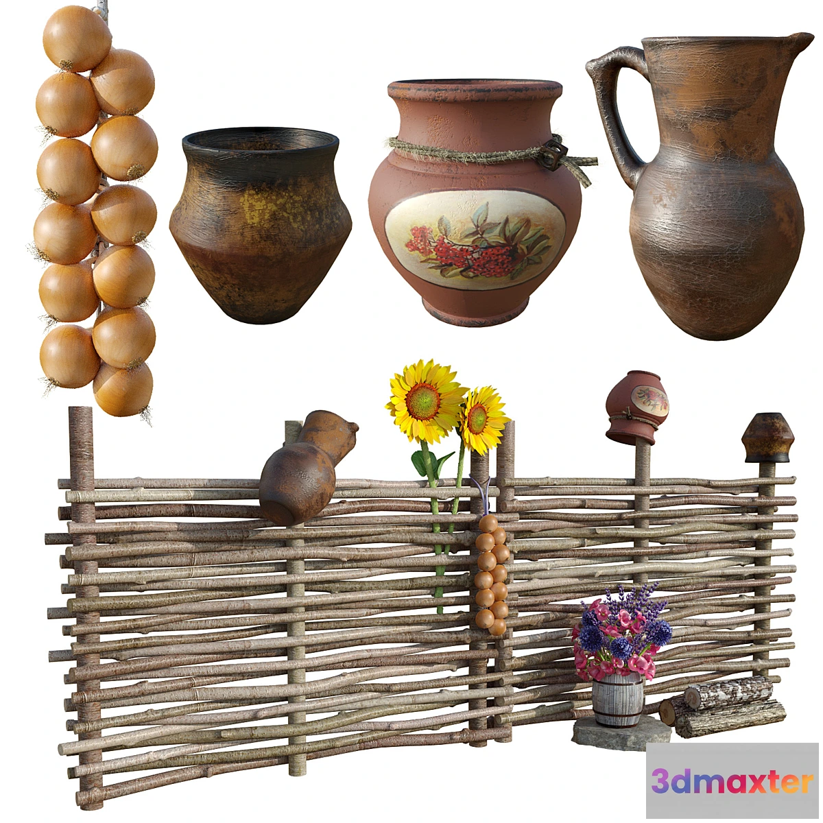 1305792 - Woven hedge 3D Max