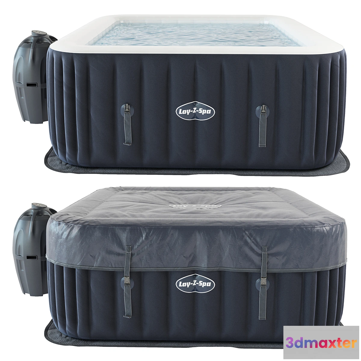 1310937 - Inflatable pool Lay Z Spa square 3D Max