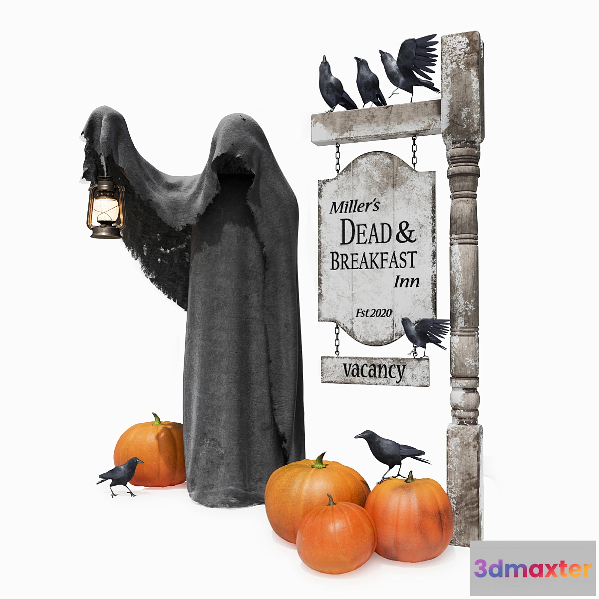 1315667 - Halloween set for the exterior - No.2 3D Max