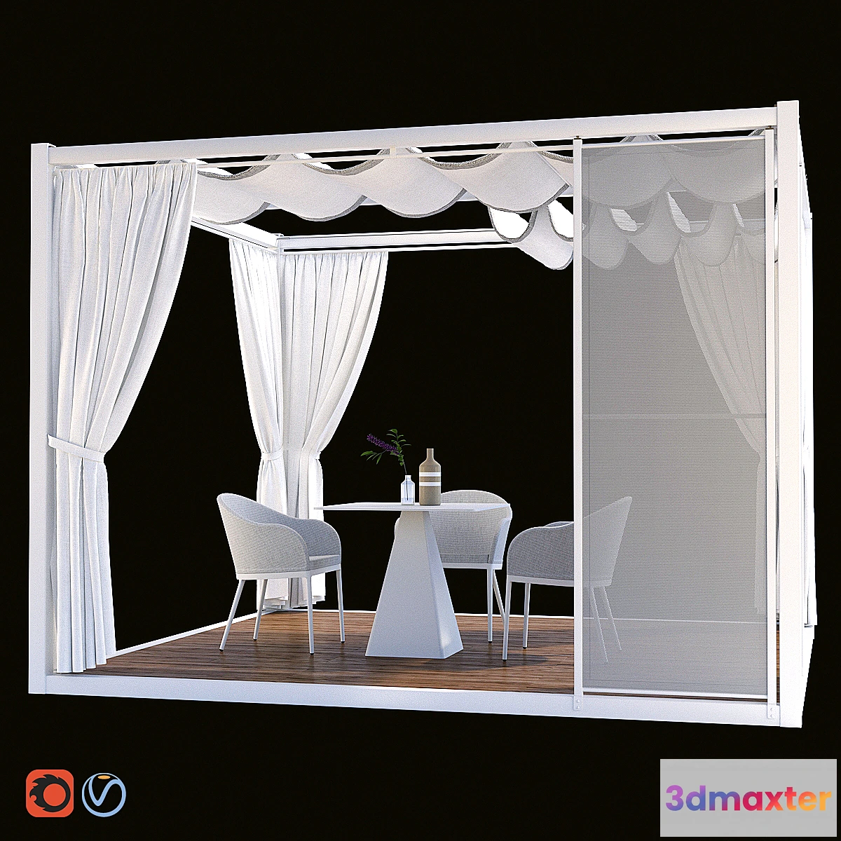 1318543 - Garden Arbor Varaschin Pavilion - No.2 3D Max