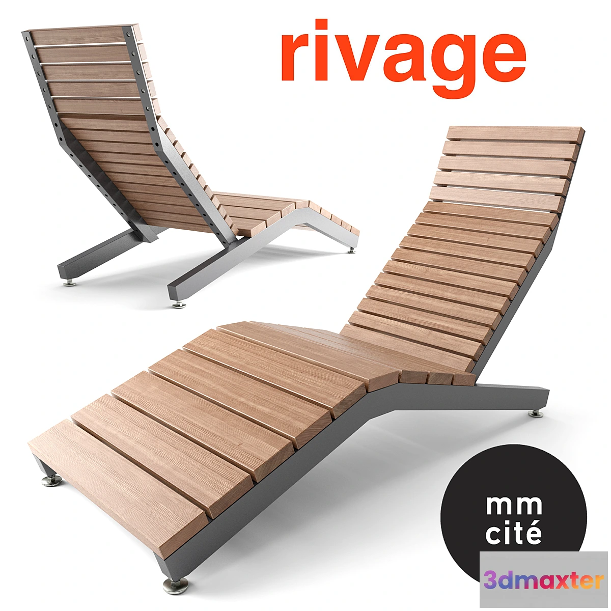 1320089 - Deckchair MMCITE RIVAGE 3D Max