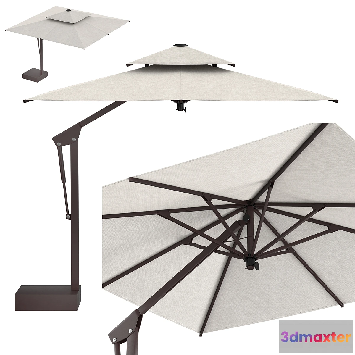 1320724 - Cantilever Umbrellas King Collection 3D Max