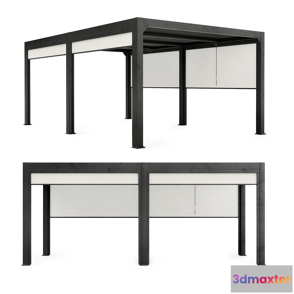 1327367 - Terrace pergola MARANZA 540cm gray - No.2 3D Max