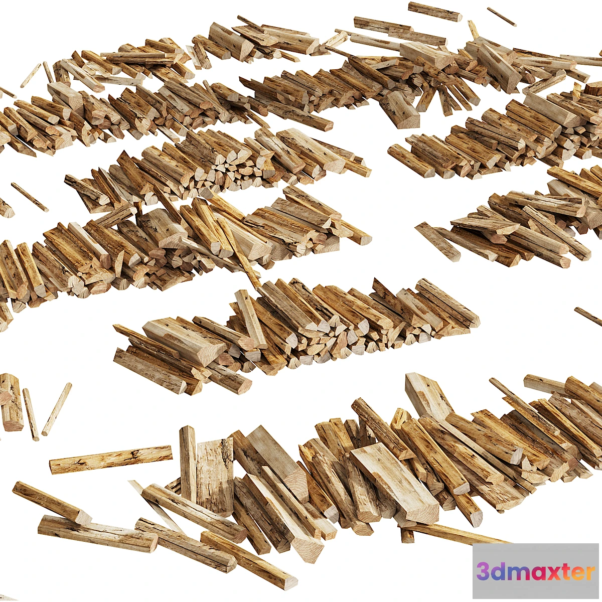 1329018 - 040_Firewood Logs 03 Scattered Firewood 00 3D Max