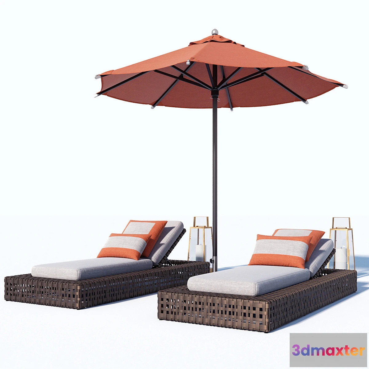 1329114 - Restoration Hardware outdoor set 3D Max