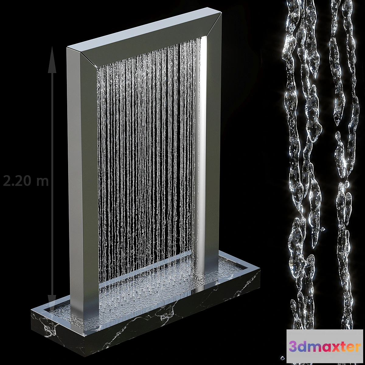 1332140 - Waterfall fountains 004 3D Max