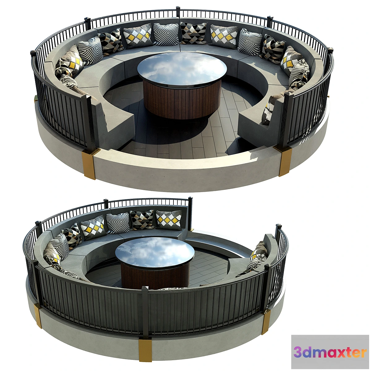 1334321 - Terrace for outside alcove 3D Max